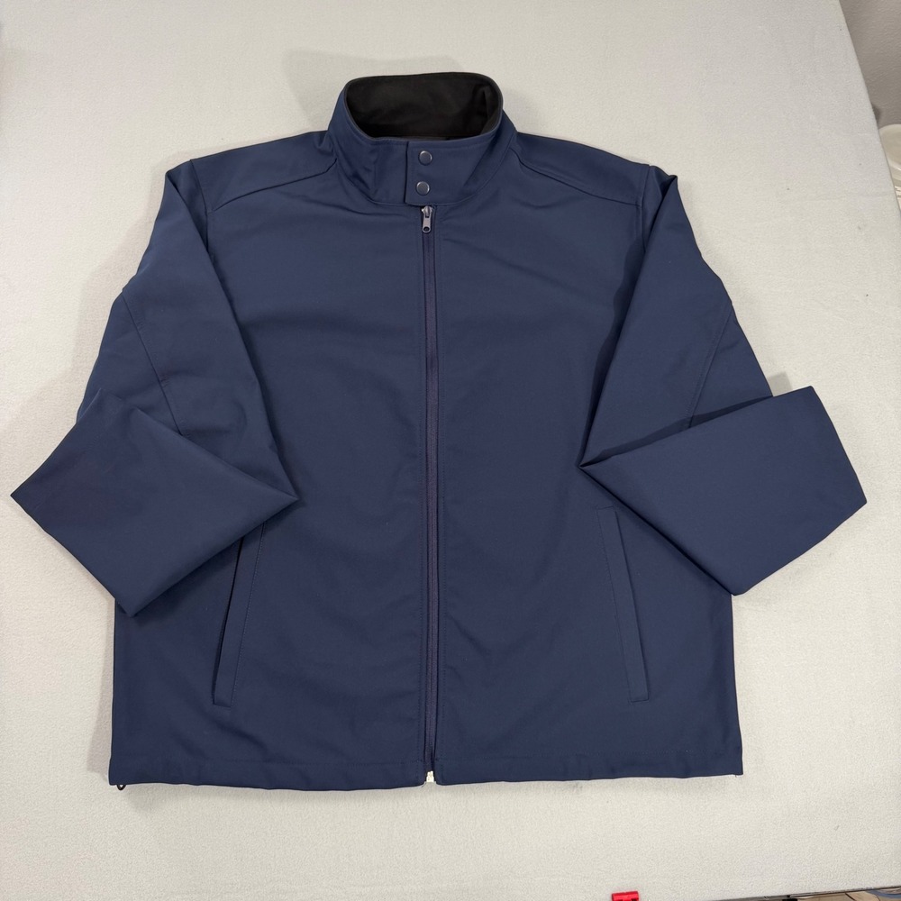 St Johns Bay Softshell Jacket Mens XL Navy Blue Excellent